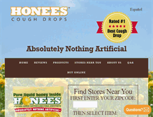 Tablet Screenshot of honees.com